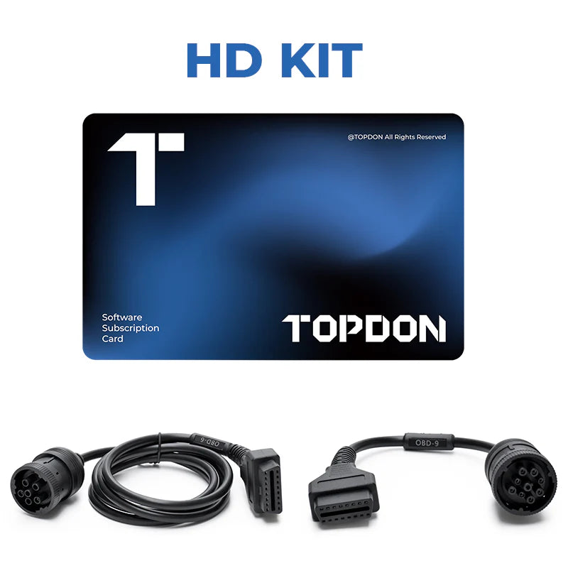 Topdon Heavy Duty software subscription Update Card & Cables