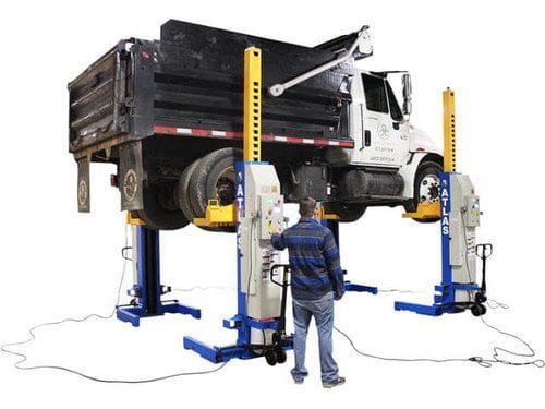 ATLAS 74,000 LB. ALI Certified Battery Powered Mobile Column Lift System ATEML-4034BC