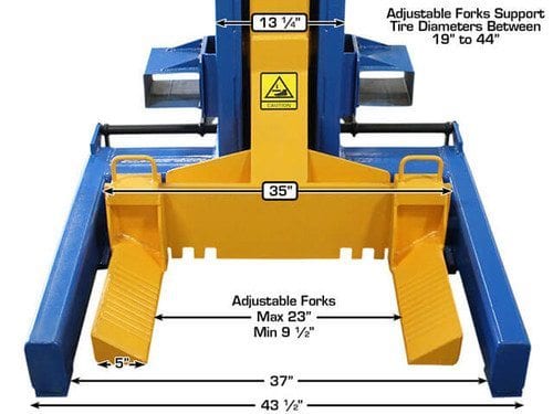 ATLAS 74,000 LB. ALI Certified Battery Powered Mobile Column Lift System ATEML-4034BC