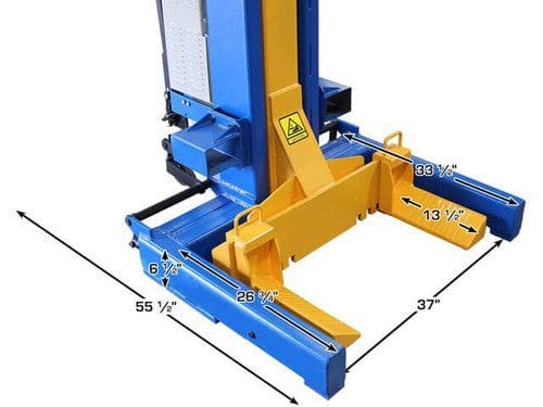 ATLAS 74,000 LB. ALI Certified Battery Powered Mobile Column Lift System ATEML-4034BC