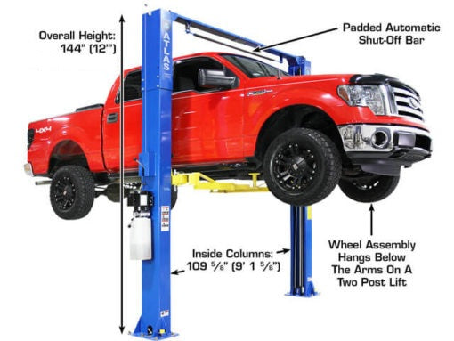 ATLAS PRO-9D 9,000 lb Overhead 2-Post Lift ATEXH-PRO-9D-FPD