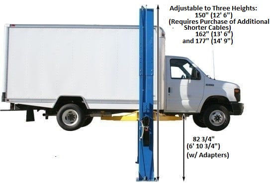 ATLAS PV15PX 15,000 lb Overhead 2-Post Lift ATEXH-PV15PX-FPD