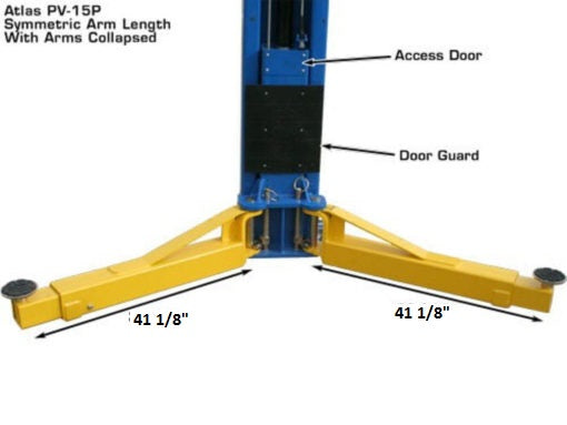 ATLAS PV15PX 15,000 lb Overhead 2-Post Lift ATEXH-PV15PX-FPD