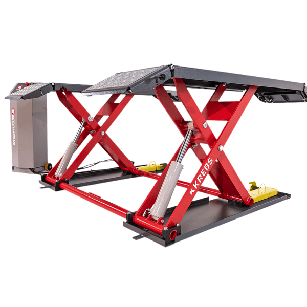 KREBS TELL6000 Mid-Rise Scissor Lift 6000lb- Red