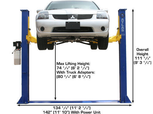 ATLAS 9KBPX 9,000 lb Baseplate Lift ATEXH-9KBPX-FPD