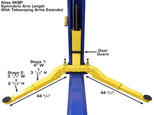 ATLAS 9KBPX 9,000 lb Baseplate Lift ATEXH-9KBPX-FPD