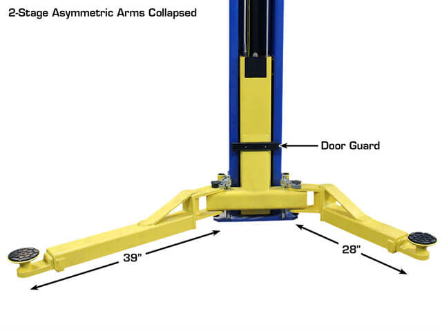 ATLAS PRO-9D 9,000 lb Overhead 2-Post Lift ATEXH-PRO-9D-FPD