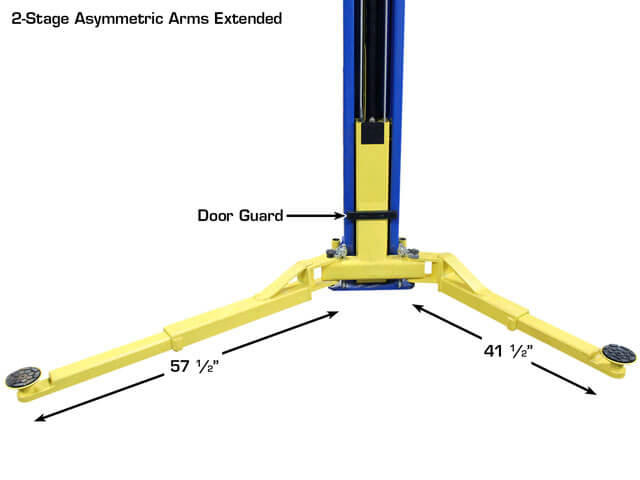 ATLAS PRO-9D 9,000 lb Overhead 2-Post Lift ATEXH-PRO-9D-FPD