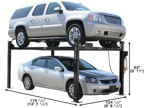 ATLAS PRO8000 4 Post Lift + RJ35 Sliding Jacks Combo ATEXH-PRO8-COMBO-FPD