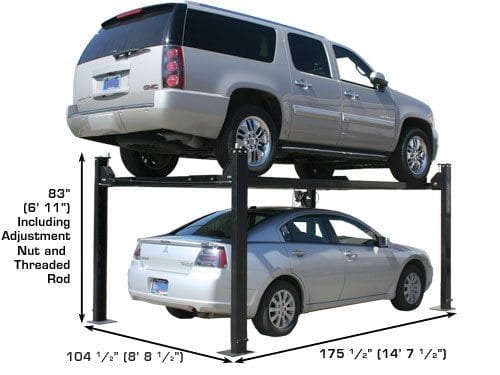 ATLAS PRO8000 4 Post Lift + RJ35 Sliding Jacks Combo ATEXH-PRO8-COMBO-FPD