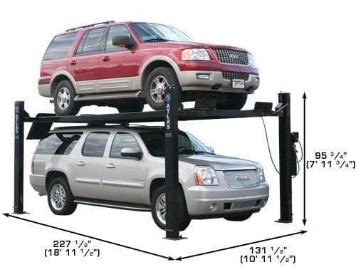 ATLAS PRO9000 4 Post Lift + RJ35 Sliding Jacks Combo ATEXH-PRO9-COMBO1-FPD