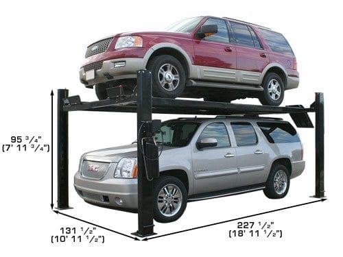 ATLAS PRO9000 4 Post Lift + RJ35 Sliding Jacks Combo ATEXH-PRO9-COMBO1-FPD