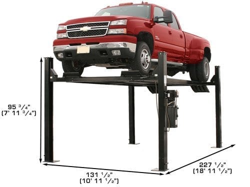 ATLAS PRO9000 4 Post Lift + RJ35 Sliding Jacks Combo ATEXH-PRO9-COMBO1-FPD