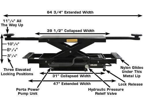 ATLAS PRO8000EXT-L 4 Post Lift + RJ35 Sliding Jacks Combo ATEXH-PRO8EXTL-COMBO-FPD