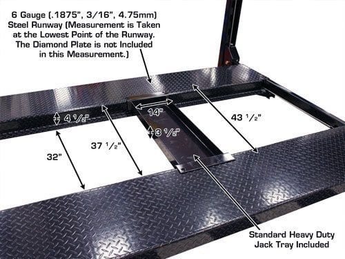 ATLAS PRO8000EXT 4 Post Lift + RJ35 Sliding Jacks Combo ATEXH-PRO8EXT-COMBO-FPD