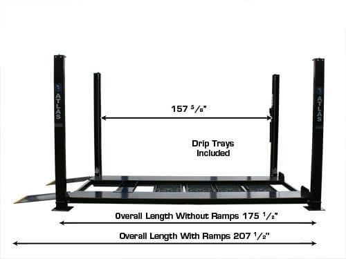 ATLAS PRO8000EXT 4 Post Lift + RJ35 Sliding Jacks Combo ATEXH-PRO8EXT-COMBO-FPD