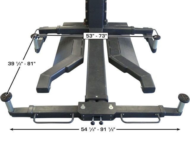 ATLAS PSP-6000 6,000 lb Portable Single Post Lift ATEXH-PSP-6000-FPD