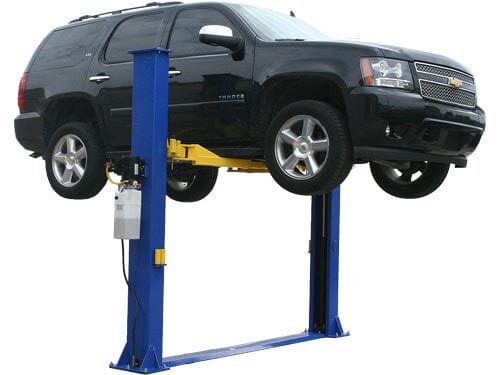 Atlas 9KBPX 9,000 lb capacity baseplate 2-post car lift for low ceiling garages
