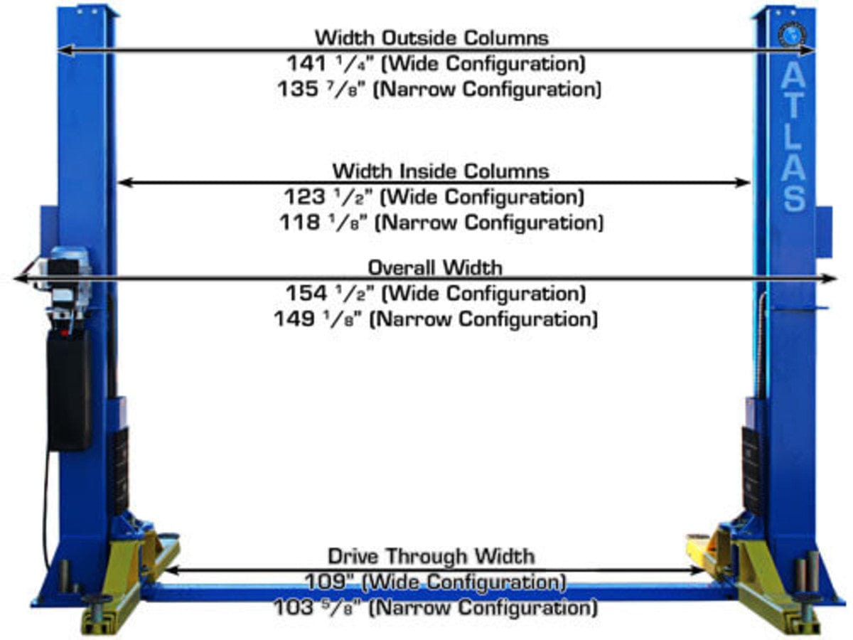 atlas bp12000x width measurements
