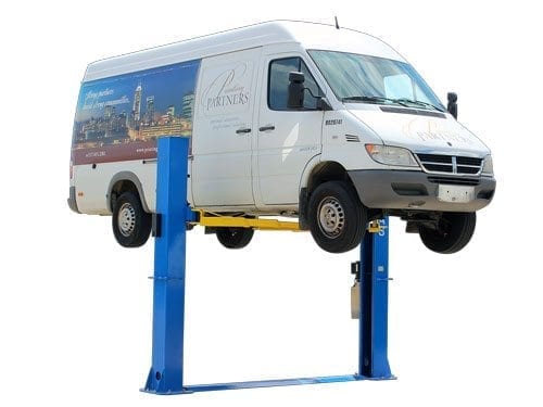 Atlas BP10000X 10,000 lb. commercial baseplate two-post vehicle lift