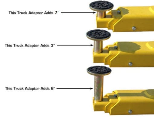 atlas bp12000x 2 post lift arms with adapter height