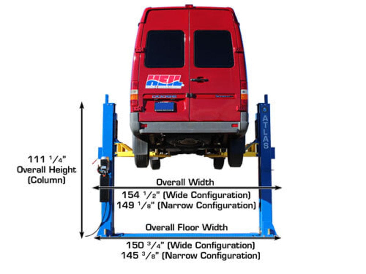 Atlas BP12000X installed in a commercial truck and automotive repair shop