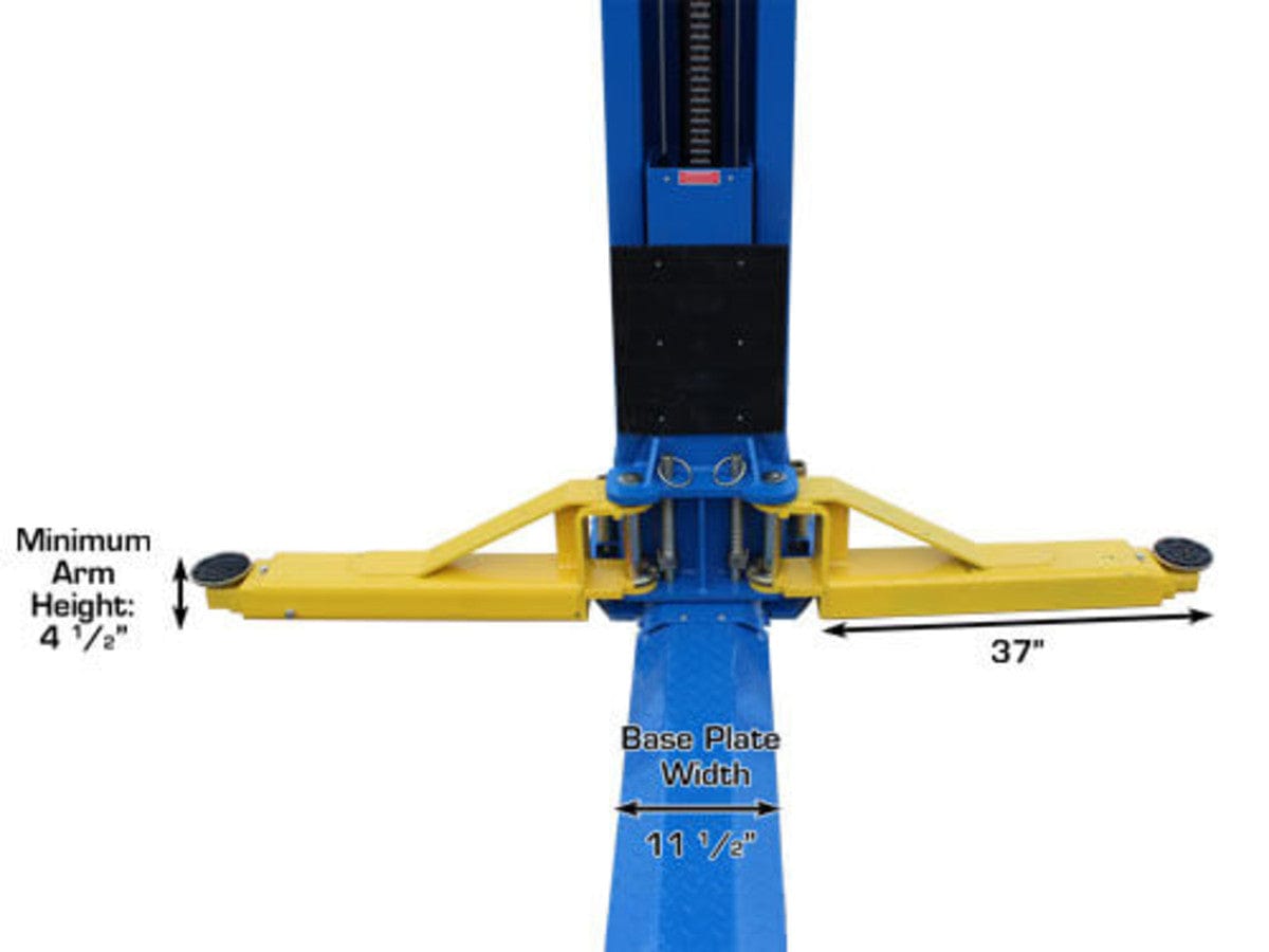 Low-profile lifting arms on the Atlas BP12000X baseplate lift