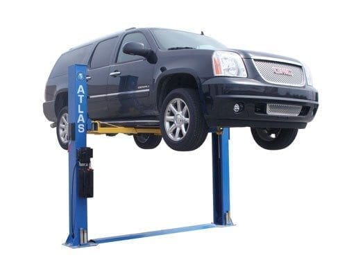 Atlas BP8000 8000 lbs baseplate 2 post lift in home garage