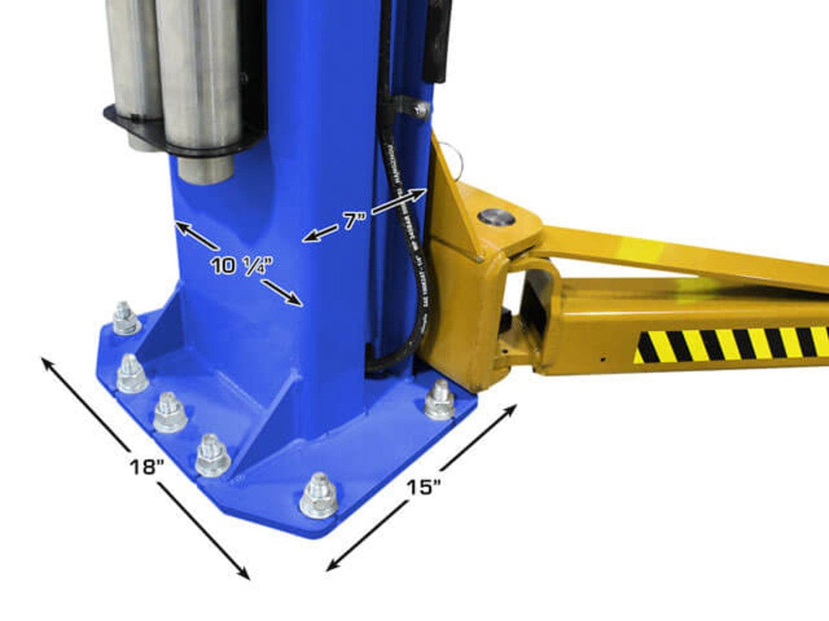 atlas pvl10 post and base width dimensions