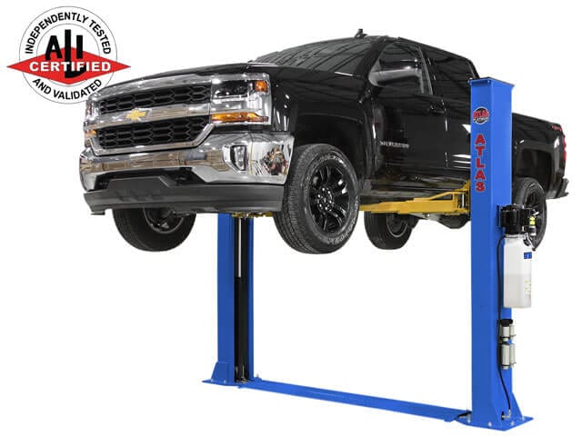 Atlas Platinum PVL9BP 9,000 lb. ALI Certified baseplate two-post lift