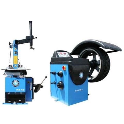 Atlas TC221 tire changer and WB11 wheel balancer combo package