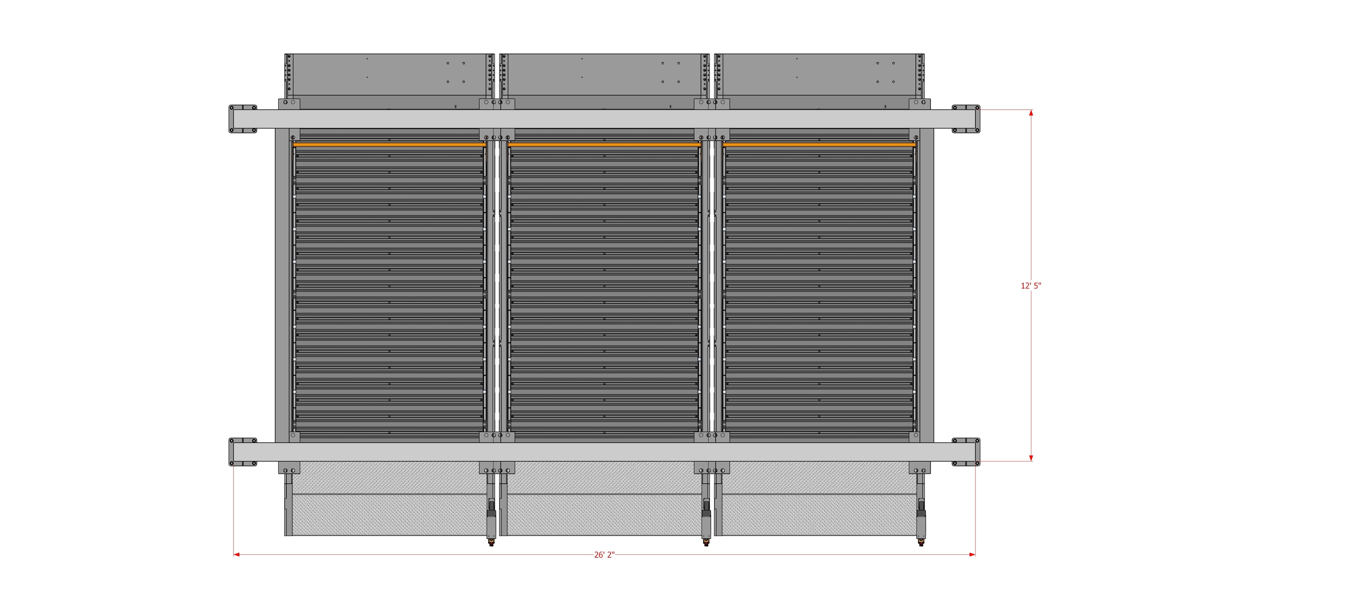 vehicle parking lift platform dimensions 