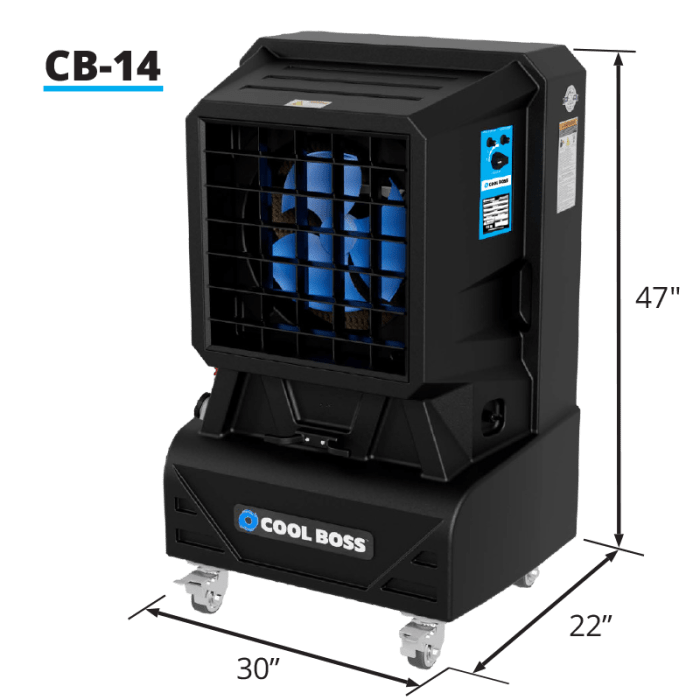 Cool Boss CB-14SL Evaporative Cooling Fan 5150030