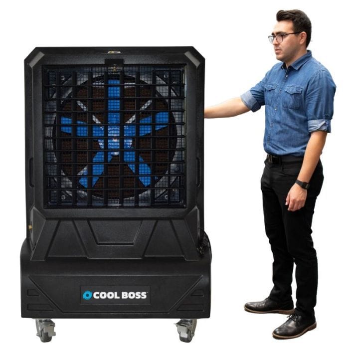 Cool Boss CB-26SL Evaporative Air Cooler Swing Louvers 50 Gal Tank 5150026