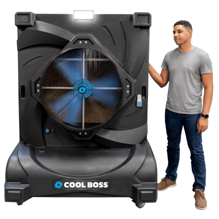 coolboss evaporative cooling fan