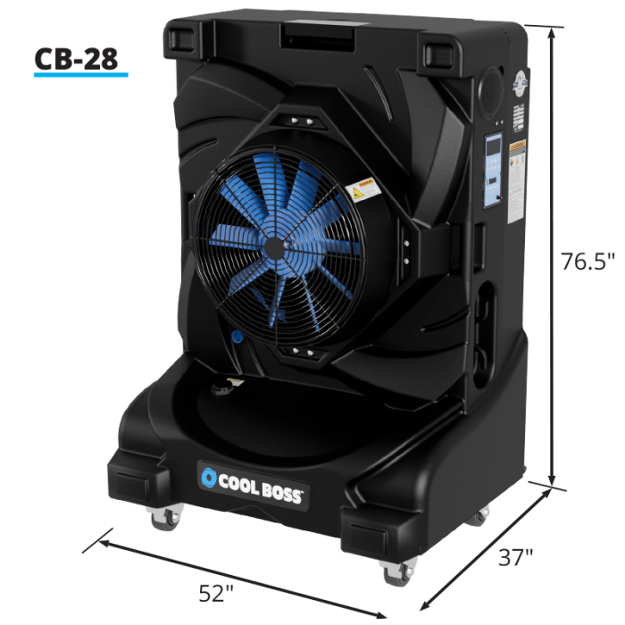 Cool Boss CB-28L Evap Air Cooler 28" Dia. Blades 5150152