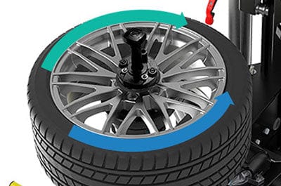 Hofmann monty 8800 All-In-One Tire Changer | EEWH778AUB Leverless Center-Post with smartSpeed
