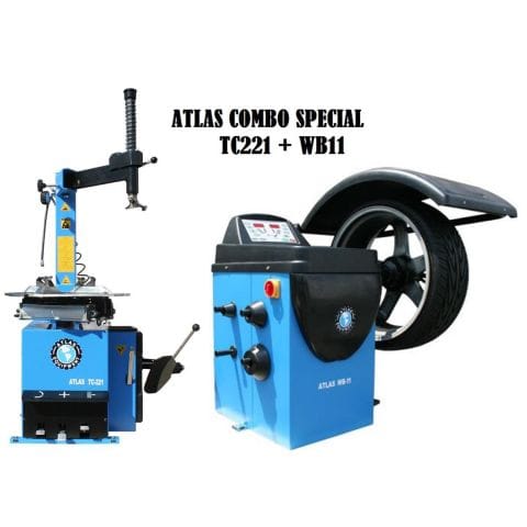 Atlas TC221 Tire Changer + WB11 Wheel Balancer Combo Package