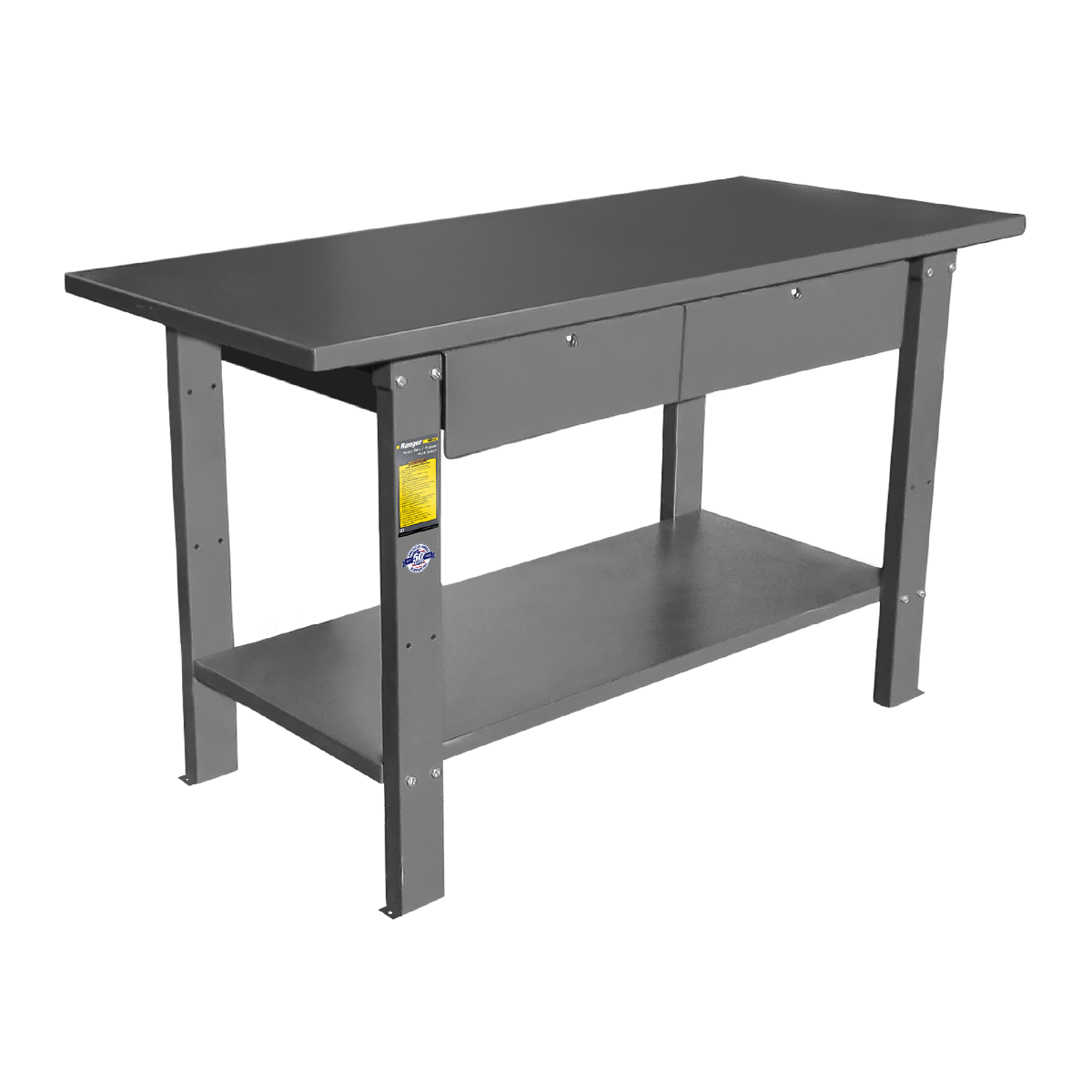 Ranger RWB-2D Heavy-Duty Work Bench / 2-Drawer, 1-Shelf 5145330
