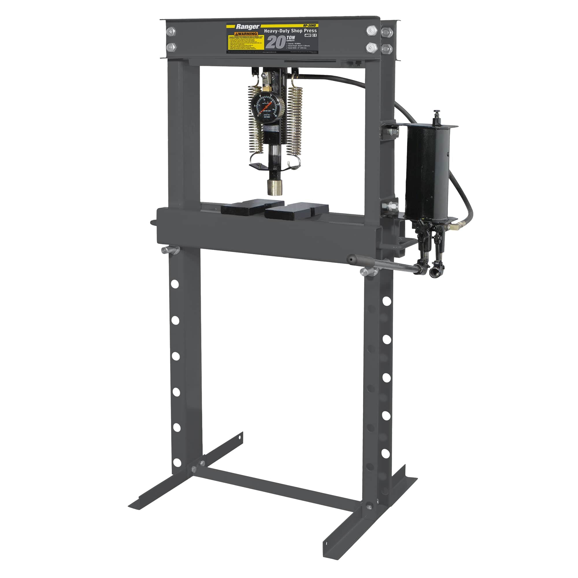 Ranger RP-20HD 20-Ton Shop Press / Two-Stage Hydraulic Pump / Commercial-Grade 5150059