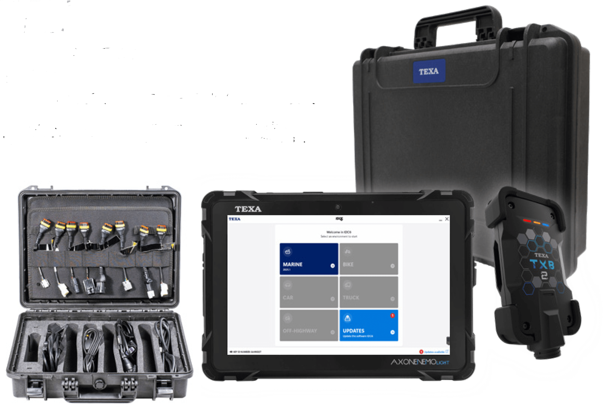 TEXA AXONE NEMO LIGHT Bike TXB2 Essential Case LBKESS motorcycle and powersports diagnostic scan tool with IDC6 BIKE software