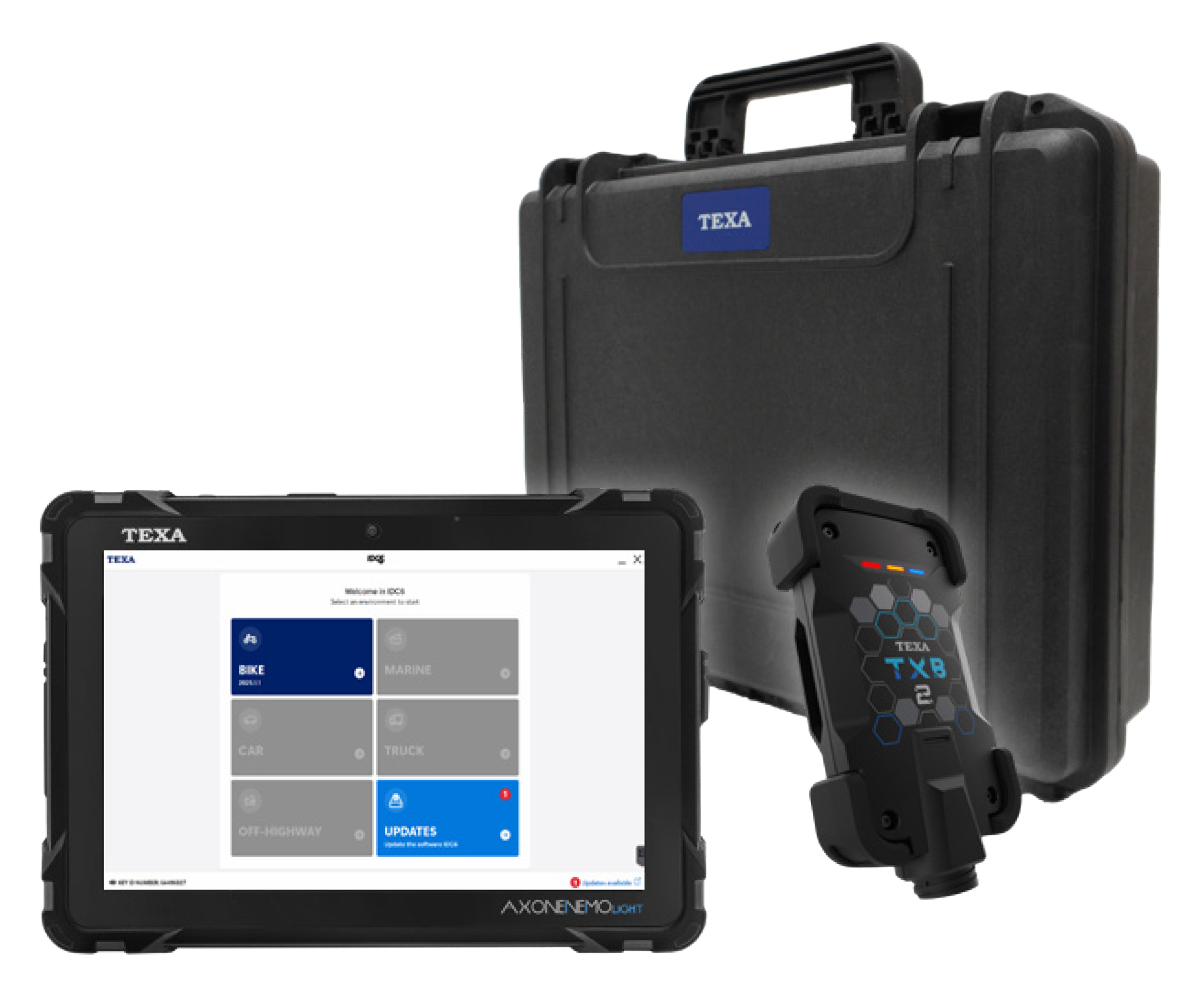 TEXA LBK AXONE NEMO LIGHT powersports diagnostic tool with TXB2