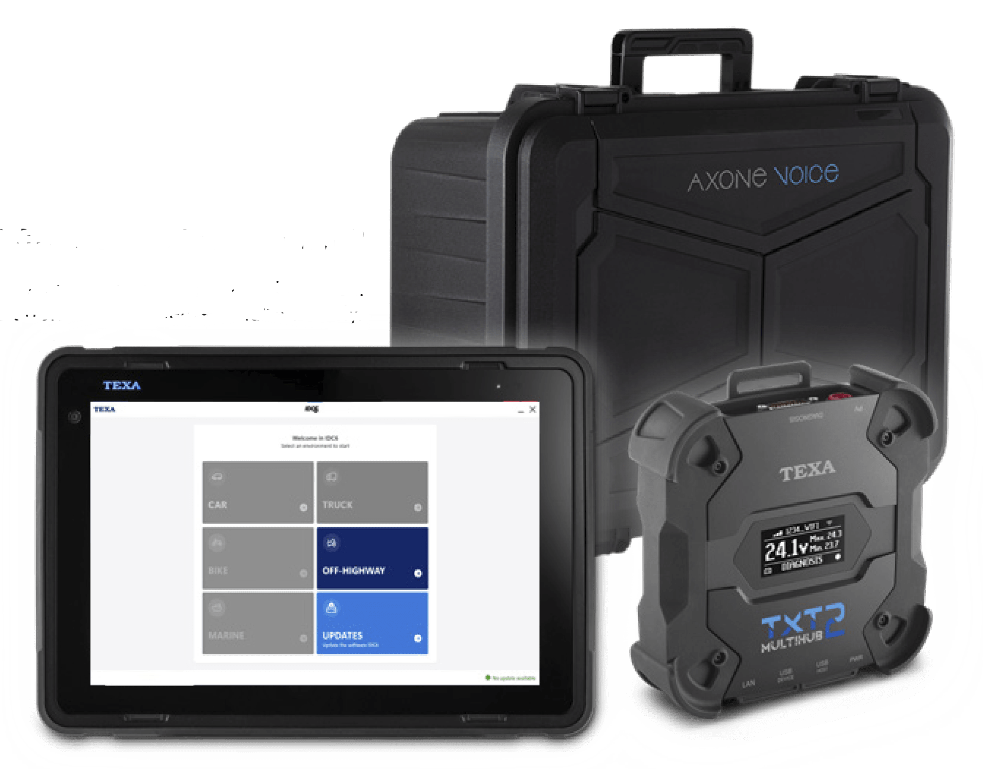 TEXA VOHW AXONE VOICE off-highway diagnostic tool for construction and agricultural equipment